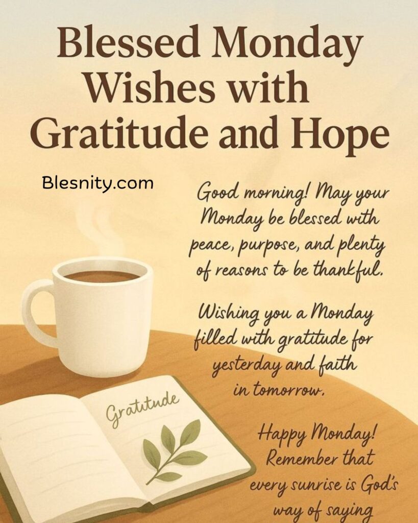 Monday Night Blessings to End the Day Gracefully