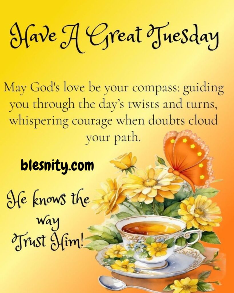 Positive Tuesday Morning Blessings for Peace and Joy