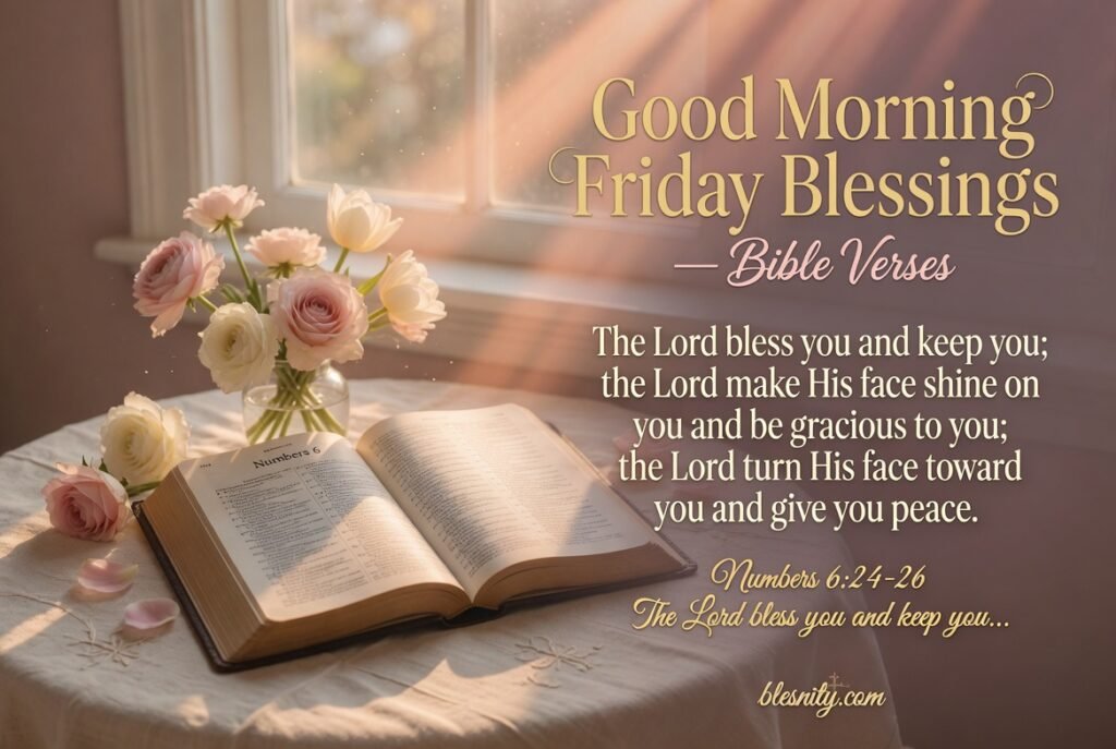 Good Morning Friday Blessings — Bible Verses