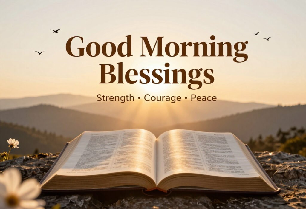 Good Morning, Blessings for Strength, Courage, and Peace